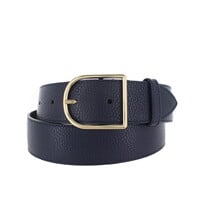 Zivy | Lederen damesriem 4cm | Donkerblauw