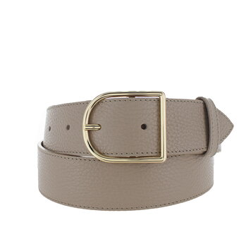 H.A.N Zivy | Lederen damesriem 4cm | Beige