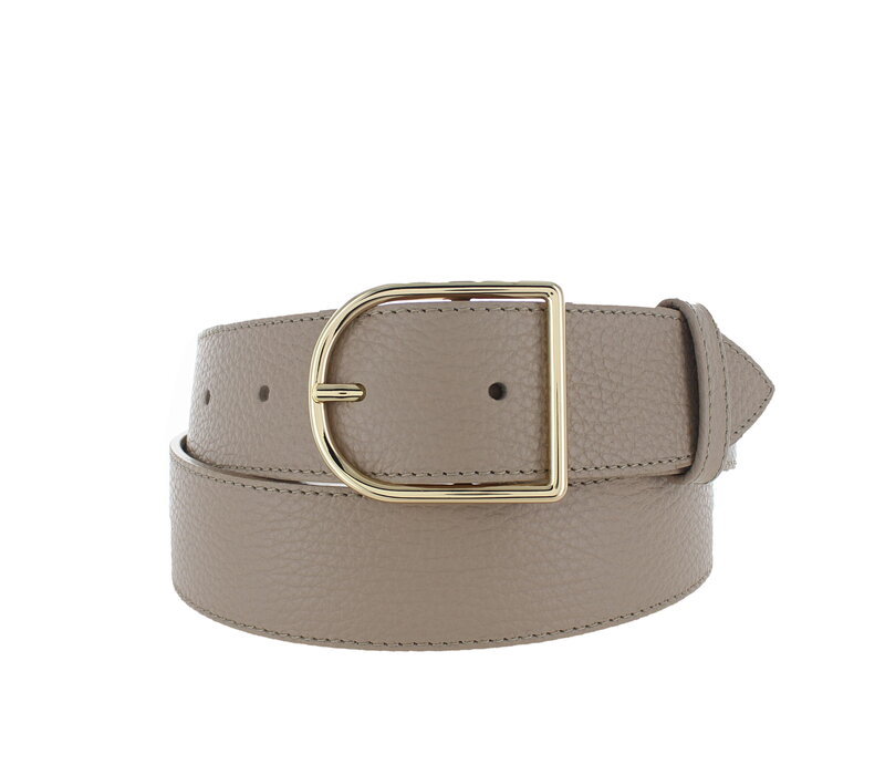 Zivy | Lederen damesriem 4cm | Beige