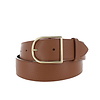 H.A.N Zivy | Lederen damesriem 4cm | Lichtbruin