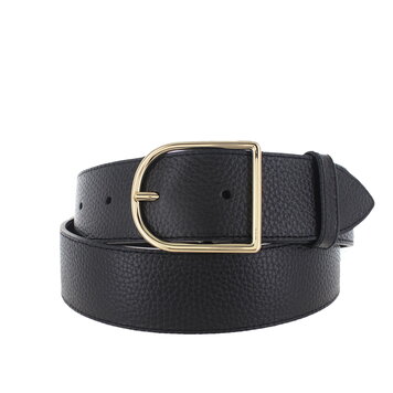 H.A.N Zivy | Lederen damesriem 4cm | Zwart