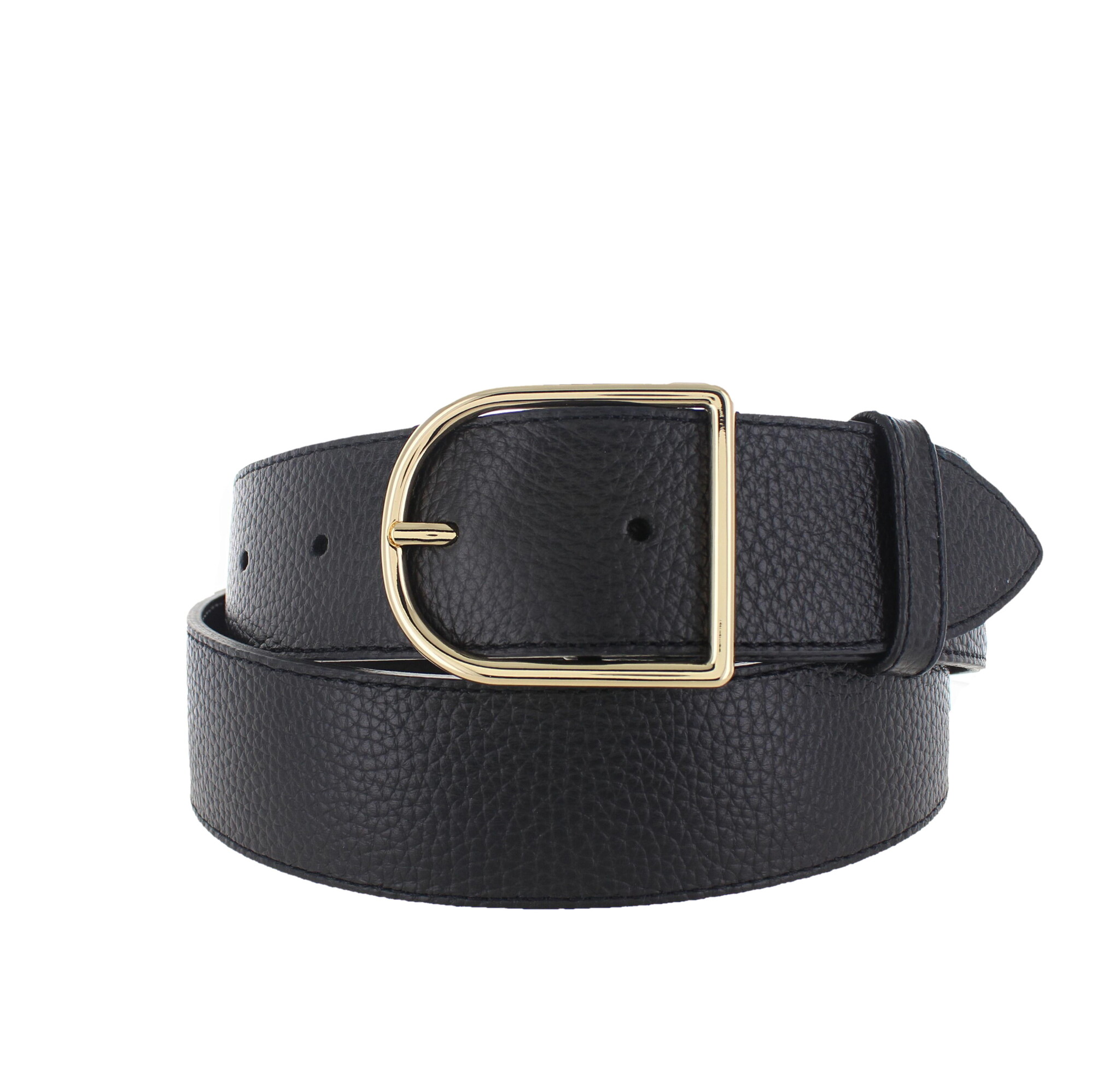 H.A.N Zivy | Lederen damesriem 4cm | Zwart
