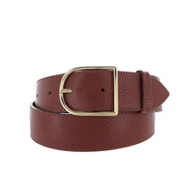 Zivy | Lederen damesriem 4cm | Cognac