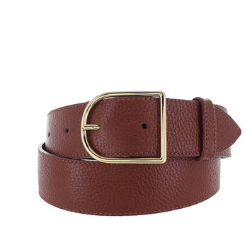 H.A.N Zivy | Lederen damesriem 4cm | Cognac