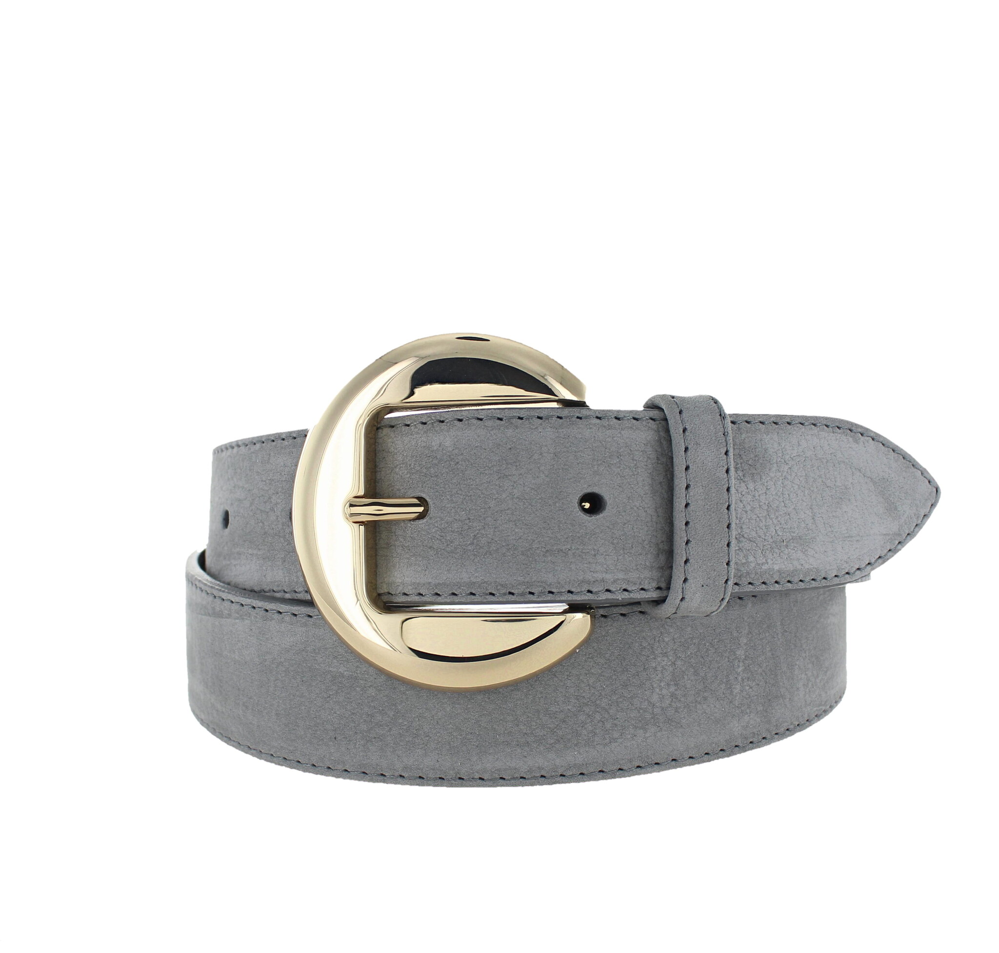 H.A.N Celine | Nubuck damesriem 3,5cm | Grijs