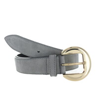 Celine | Nubuck damesriem 3,5cm | Grijs