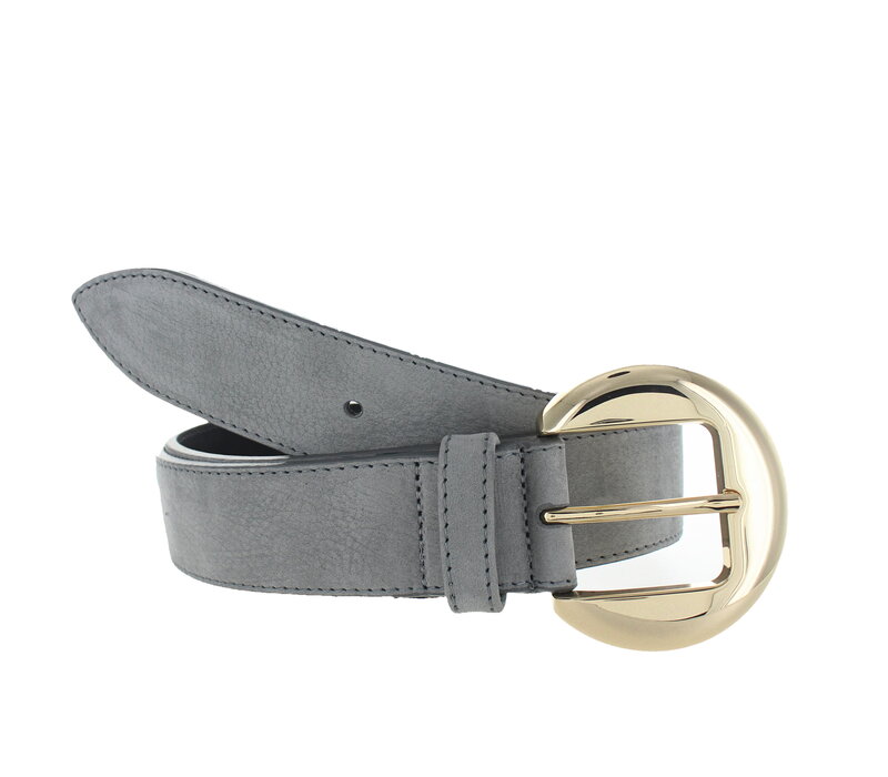 Celine | Nubuck damesriem 3,5cm | Grijs