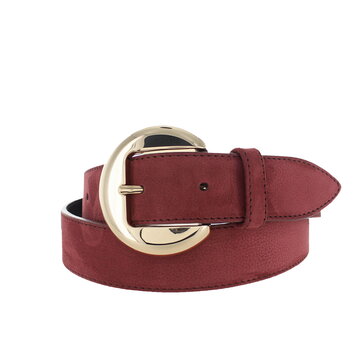 H.A.N Celine | Nubuck damesriem 3,5cm | Bordeaux