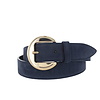 H.A.N Celine | Nubuck damesriem 3,5cm | Donkerblauw