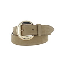 Celine | Nubuck damesriem 3,5cm | Zand