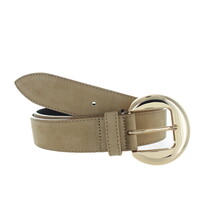 Celine | Nubuck damesriem 3,5cm | Zand