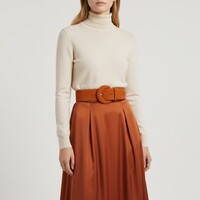 Alice | Suède brede damesriem 6cm | Oranje