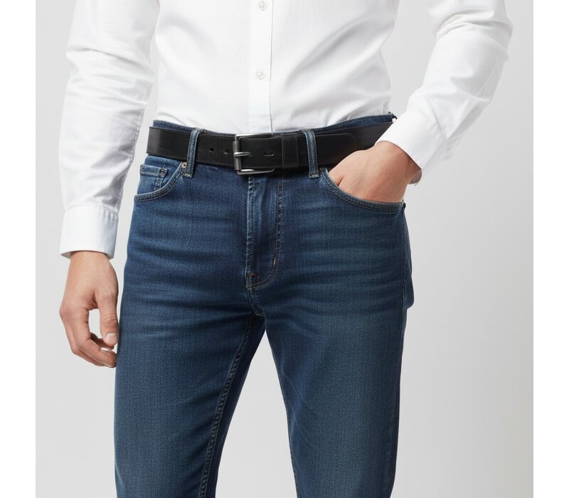 Gianni | Heren jeansriem 4,5cm | Zwart