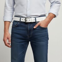 Gianni | Heren jeansriem 4,5cm | Wit