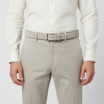 BRADBURY Guiseppe | Nubuck herenriem 3,5cm | Beige