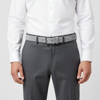 Guiseppe | Nubuck herenriem 3,5cm | Grijs