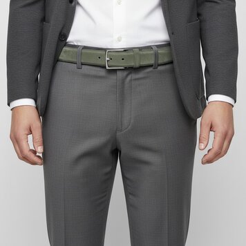 BRADBURY Guiseppe | Nubuck herenriem 3,5cm | Groen