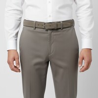 Guiseppe | Nubuck herenriem 3,5cm | Taupe