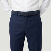 Guiseppe | Nubuck herenriem 3,5cm | Donkerblauw