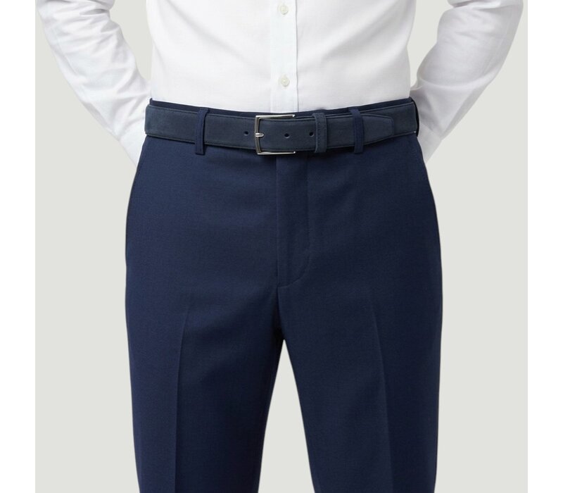 Guiseppe | Nubuck herenriem 3,5cm | Donkerblauw