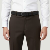 Guiseppe | Nubuck herenriem 3,5cm | Zwart