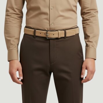 BRADBURY Guiseppe | Nubuck herenriem 3,5cm | Camel