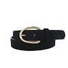 Stijlvolle suède damesriem 3 cm | Zwart