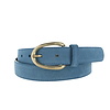 Stijlvolle suède damesriem 3 cm | Lichtblauw