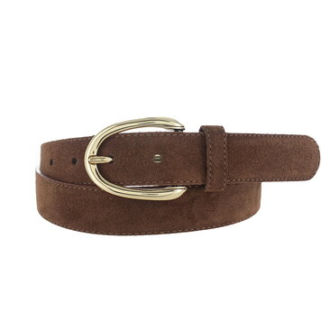 Stijlvolle suède damesriem 3 cm | Bruin