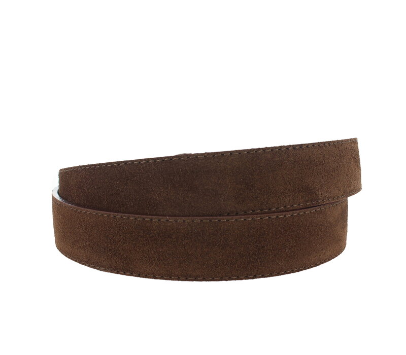 Stijlvolle suède damesriem 3 cm | Bruin