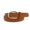 Stijlvolle suède damesriem 3 cm | Cognac