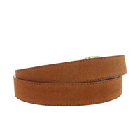 Stijlvolle suède damesriem 3 cm | Cognac