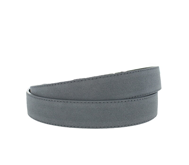 Stijlvolle suède damesriem 3 cm | Grijs