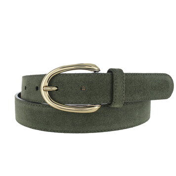 Stijlvolle suède damesriem 3 cm | Groen