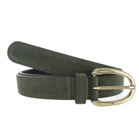 Stijlvolle suède damesriem 3 cm | Groen