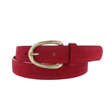 Stijlvolle suède damesriem 3 cm | Rood