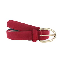 Stijlvolle suède damesriem 3 cm | Rood