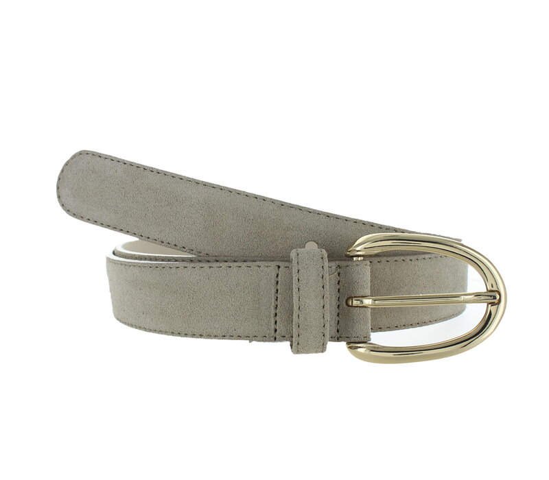 Stijlvolle suède damesriem 3 cm | Beige