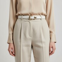 Saphira | Lederen damesriem 2,5cm | Wit