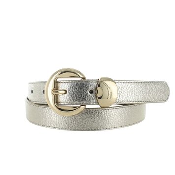 H.A.N Saphira | Lederen damesriem 2,5cm | Light-Gold