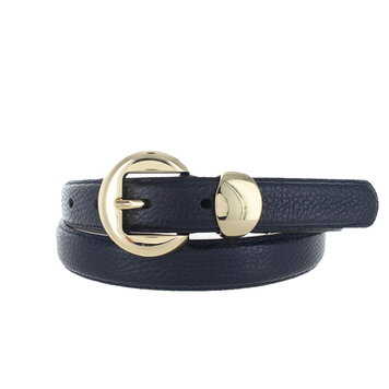 H.A.N Saphira | Lederen damesriem 2,5cm | Donkerblauw