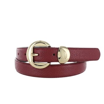 H.A.N Saphira | Lederen damesriem 2,5cm | Bordeaux