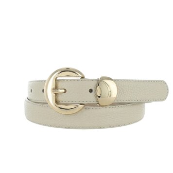 H.A.N Saphira | Lederen damesriem 2,5cm |Beige