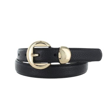 H.A.N Saphira | Lederen damesriem 2,5cm | Zwart