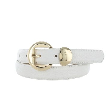 H.A.N Saphira | Lederen damesriem 2,5cm | Wit