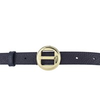 Amara | Lederen damesriem 2,5cm | Donkerblauw