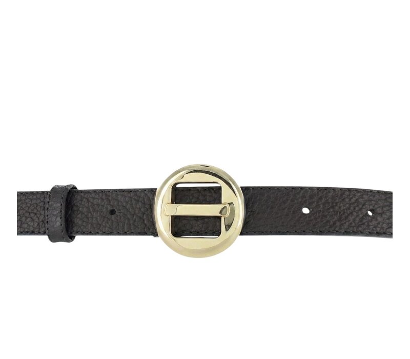 Amara | Lederen damesriem 2,5cm | Zwart