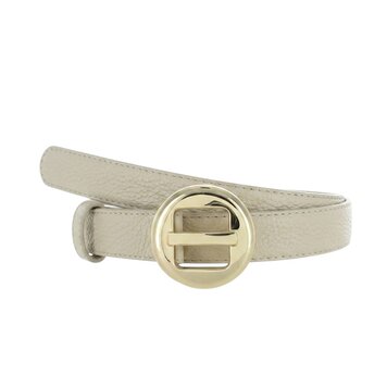 H.A.N Amara | Lederen damesriem 2,5cm | Beige