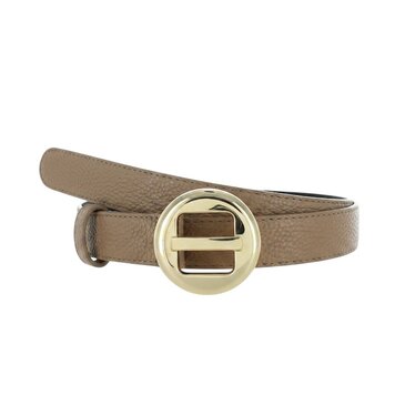 H.A.N Amara | Lederen damesriem 2,5cm | Zand