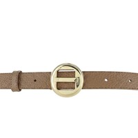 Amara | Lederen damesriem 2,5cm | Zand